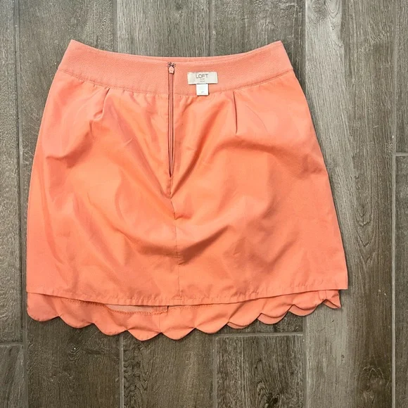Loft Coral Petite Scalloped Skirt Size 4P - Picture 11 of 11